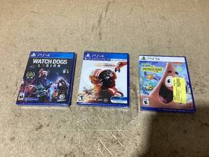 LOT OF 3 PS4 & PS5 Video Games