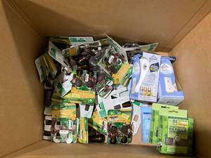 BOX OF Air Wick, Glade, & Mrs. Meyers Merchandise