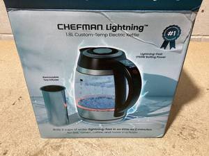 Chefman Custom-Temp 1.8L Electric Tea Kettle With Tea Infuser