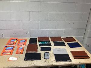 LOT OF 17 Assorted PhoneTablet Cases & Screnn Protectors