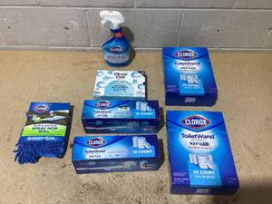 LOT OF 7 CloroxClean Cult Toilet Cleaning Merchandise
