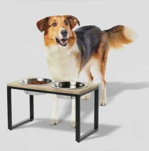 lot 359 image: Boots & Barkley  Elevated Feeder Double Bowl