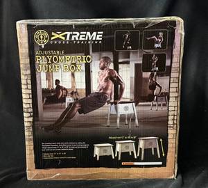 lot 73 image: Golds Gym XTREME Cross-Training Adjustable Plyometric Jump Box