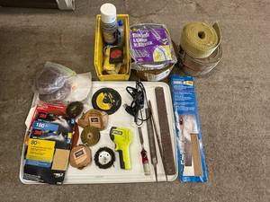 lot 110 image: Ryobi Power Tool - Sanding Discs, Belts & Buffing Wheels, Weather Stripping & Rope, Assorted Workshop Supplies