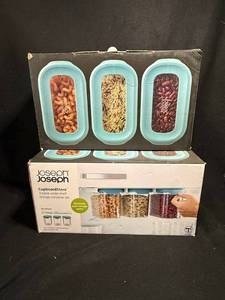 lot 133 image: Joseph Joseph CupboardStore 3-Piece Under-Shelf Storage Container Set