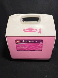 lot 139 image: Igloo Playmate Pal 8-Can Lunch Cooler - Pink & White