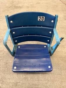 lot 151 image: American Seating S-4004R Bleacher Seat - Blue, #20