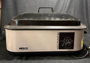 lot 153 image: NESCO Millennium Roaster Oven - Cook, Slow Cook, Roast, Bake, Steam