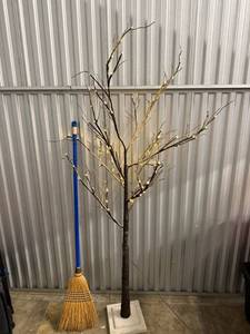 lot 198 image: LED Lighted Decorative Tree - Indoor Holiday Decor