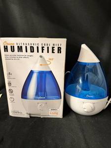 lot 201 image: Crane Ultrasonic Cool Mist Humidifier - WhiteBlue
