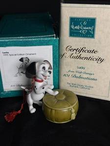 lot 216 image: Walt Disney Classics Collection Lucky 1995 Special Edition Ornament - 101 Dalmatians