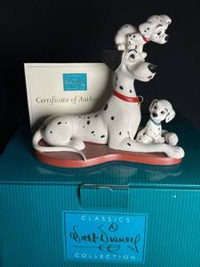lot 217 image: Disney Classics Collection 101 Dalmatians Pongo Figurine - Certificate of Authenticity