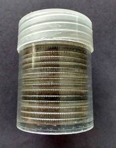 lot 19 image: Full Tube of (20) 40% Silver Half Dollars