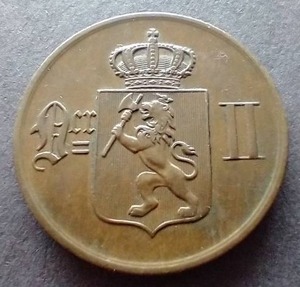 lot 23 image: 1899 Norway 5 Ore