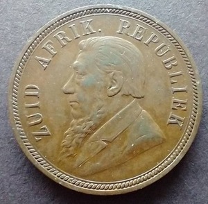 lot 55 image: 1898 South Africa 1 Penny