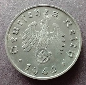 lot 57 image: 1942 Germany Third Reich 10 Pfennig