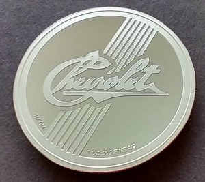 lot 68 image: Chevrolet 1 oz Silver Round