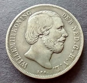 lot 73 image: 1865 Netherlands Silver 1 Gulden