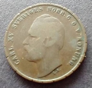 lot 82 image: 1870 Sweden 1 Ore