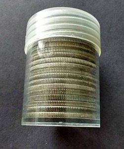 lot 85 image: Full Tube of (20) 40% Silver Kennedy Half Dollars