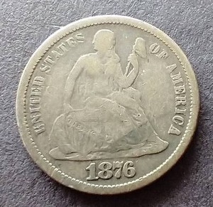 lot 87 image: 1876 Liberty Seated Dime