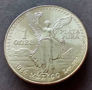 lot 95 image: 1984 Mexico 1 oz Silver Libertad - Early Year