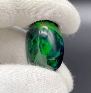 lot 13 image: 24.21 Carats Natural Black Welo Opal Retail $3,632 VIDEO