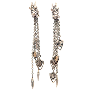 lot 41 image: John Hardy Naga Dragon Chain Drop Earrings VIDEO