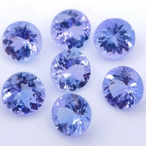 lot 55 image: 2.68 Carats Natural Tanzanite Parcel (Round Brilliant Cuts) Retail $268