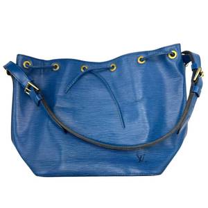 lot 20C image: Louis Vuitton Blue Epi Leather No Bucket Bag Pre-Owned Retail $1,000