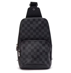lot 10E image: Louis Vuitton Avenue Sling Bag in Damier Graphite Canvas Pre-Owned Retail $2,050
