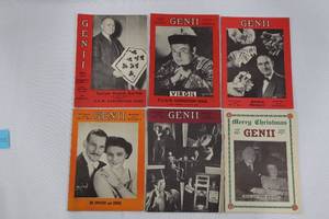 Genii Magazine Lot - Vintage 1948-1950s Magic Issues & Max Holden Ads