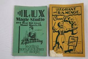 ILLUX Magic Studio Catalog No.5 & U.F. GrantR.N. Menge On Approval (Lot of 2)