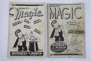 Herbert J. Borin Quality Magic No.5 & No.6 Booklets Chicago IL