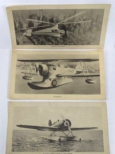 Thompsons Complete Aeroplane Pictures Set - Diagrams & Data (Lot of 3)