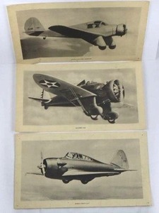 Thompsons Aeroplane Pictures - Complete Set with Diagrams & Data (19 x 10.5)