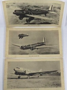 Vintage Aeroplane Pictures Set - Boeing Bomber, Douglas Sleeper DST, Thompsons Promo