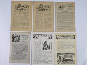Genii Vintage Magic Magazine - The Dragon, Garretts Corsair (Lot of 6)