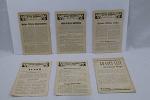 Grants Bulletins U.F. Grant Vintage Magic Leaflets (Lot of 6)