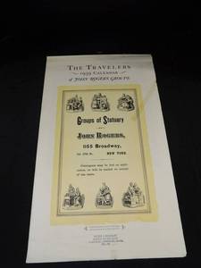 The Travelers 1939 Calendar - John Rogers Groups of Statuary (COMPLETE)