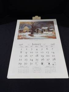 Travelers 1956 Currier &amp Ives Calendar (COMPLETE)