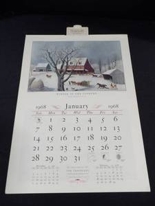 Travelers Currier &amp Ives Currier &amp Ives Calendar (COMPLETE)