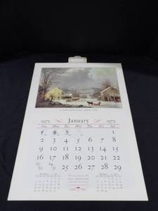 The Travelers 1972 Currier &amp Ives Calendar (COMPLETE)