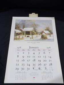 The Travelers Currier &amp Ives Calendar 1978 (COMPLETE)