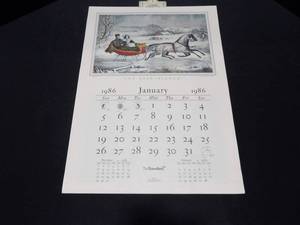 The Travelers 1986 Currier &amp Ives Calendar (COMPLETE)