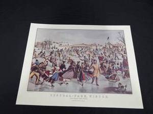 Currier & Ives Lithograph - Civil War Winter Battle Scene, 19th Century Print
