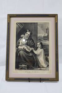 Currier &amp Ives Bedtime Lithograph