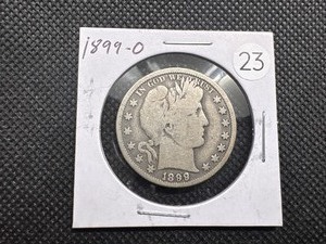 lot 23 image: 1899-O Silver Barber Half Dollar