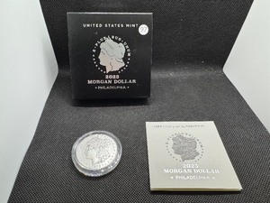 lot 97 image: 2023-P Uncirculated Morgan Silver Dollar in Original Mint Box with COA - Greysheet Wholesale Price - $117.00