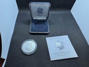 lot 99 image: 2024-P Uncirculated Morgan Silver Dollar in Original Mint Box with COA - Greysheet Wholesale Price - $127.00